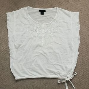 White CK oversived blouse S